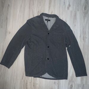 Rag & Bone Blazer Relaxed Grey Jacket Deconstructed Men Sz XLT Cotton
